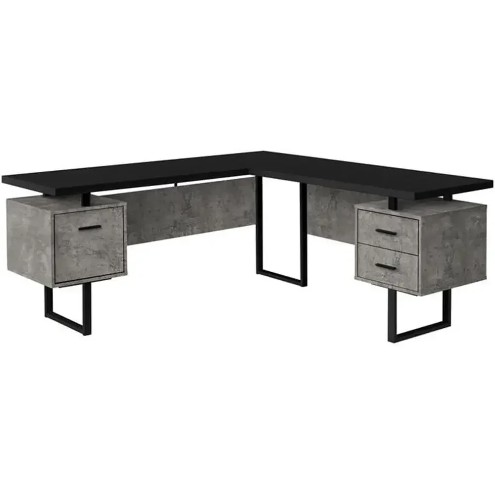 Desk Setup L Shaped - Ev Ofisi İçin Depolama Alanlı, L