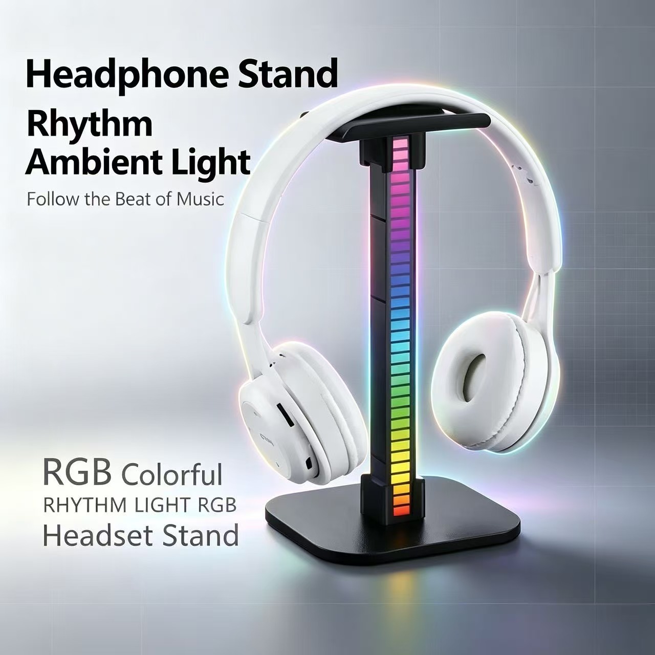 Desk Setup Lamp - USB Oyun Kulaklığı Standı RGB Ritm
